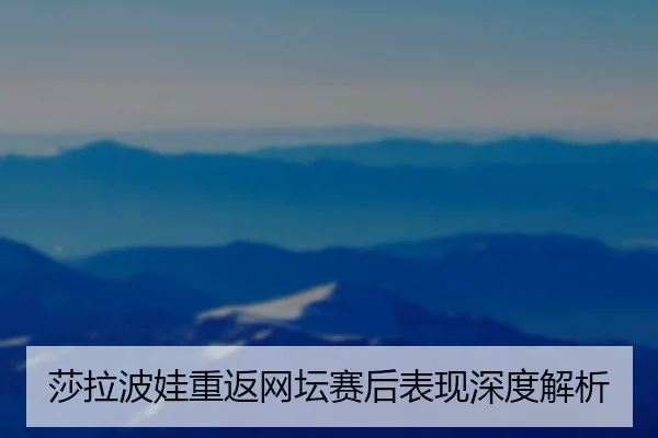 莎拉波娃重返网坛赛后表现深度解析